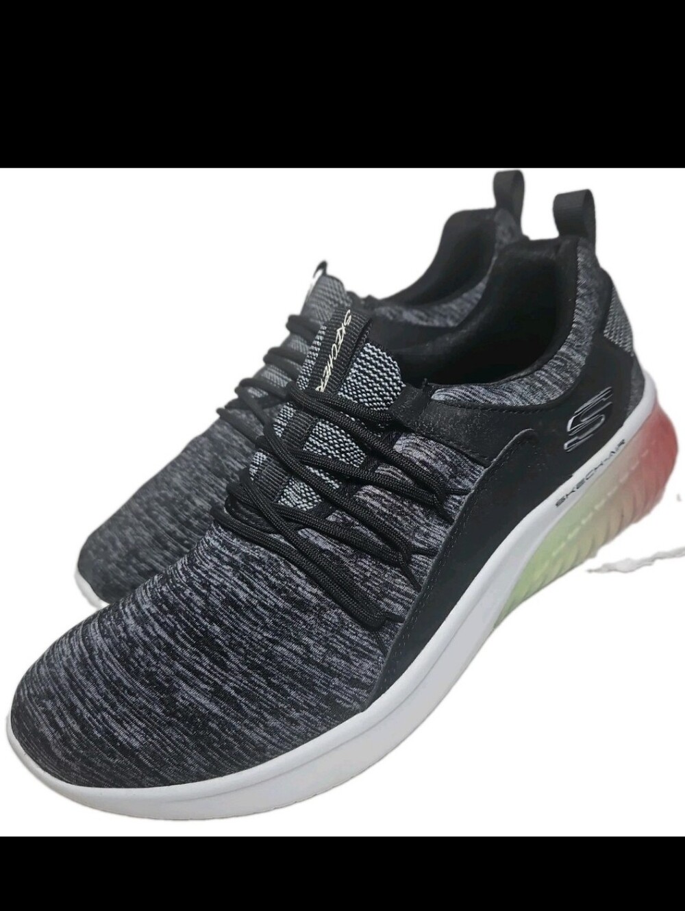 Skechers Skech Air Ultra Flex Lite Breeze Women Sz6.5  Black/Gray Multi[7E